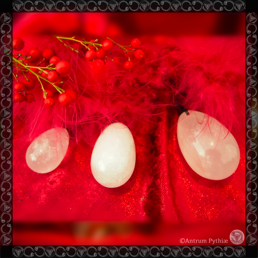 Love Magic: Rose Quartz Yoni Eggs - Set of Three